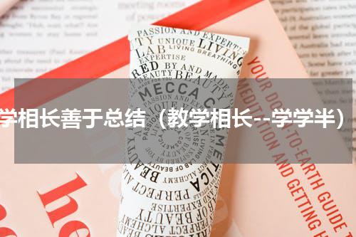 教学相长善于总结（教学相长--学学半）