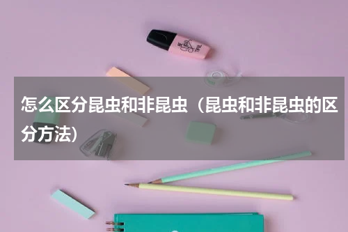 怎么区分昆虫和非昆虫（昆虫和非昆虫的区分方法）