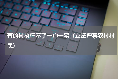 有的村执行不了一户一宅（立法严禁农村村民）