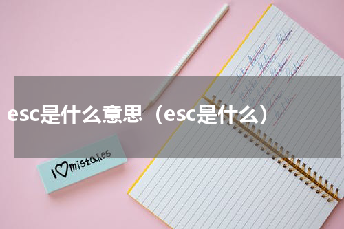 esc是什么意思（esc是什么）