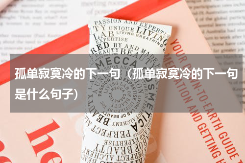 孤单寂寞冷的下一句（孤单寂寞冷的下一句是什么句子）