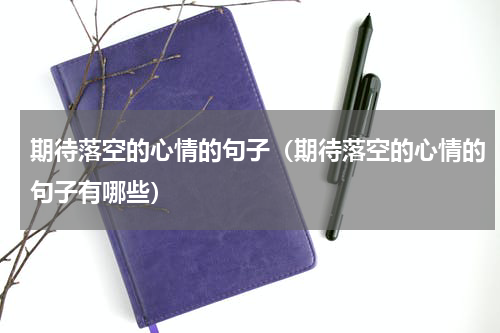 期待落空的心情的句子（期待落空的心情的句子有哪些）