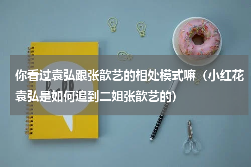 你看过袁弘跟张歆艺的相处模式嘛（小红花袁弘是如何追到二姐张歆艺的）