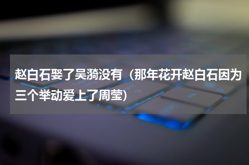 赵白石娶了吴漪没有（那年花开赵白石因为三个举动爱上了周莹）