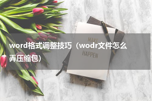 word格式调整技巧（wodr文件怎么弄压缩包）