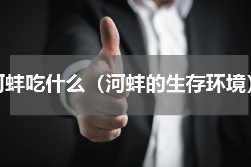 河蚌吃什么（河蚌的生存环境）