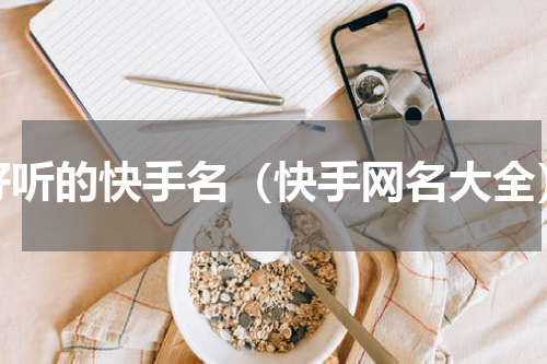 好听的快手名（快手网名大全）