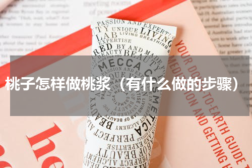 桃子怎样做桃浆（有什么做的步骤）