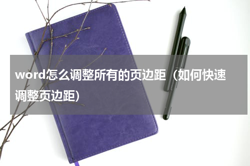 word怎么调整所有的页边距（如何快速调整页边距）