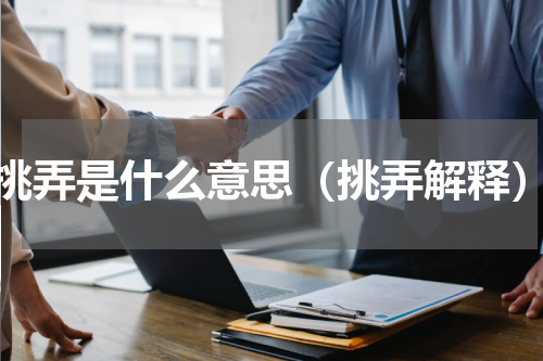 挑弄是什么意思（挑弄解释）
