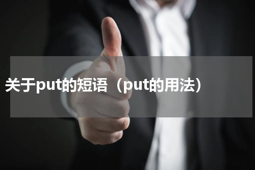关于put的短语（put的用法）