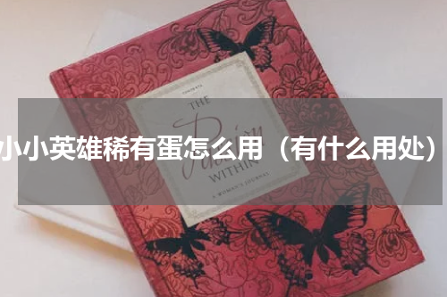 小小英雄稀有蛋怎么用（有什么用处）