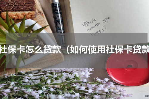 用社保卡怎么贷款（如何使用社保卡贷款）