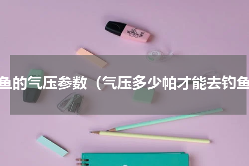 钓鱼的气压参数（气压多少帕才能去钓鱼）
