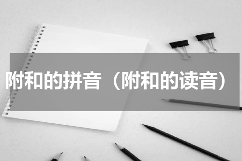 附和的拼音（附和的读音）