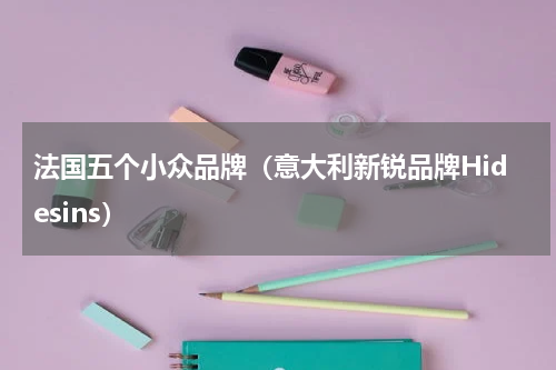法国五个小众品牌（意大利新锐品牌Hidesins）