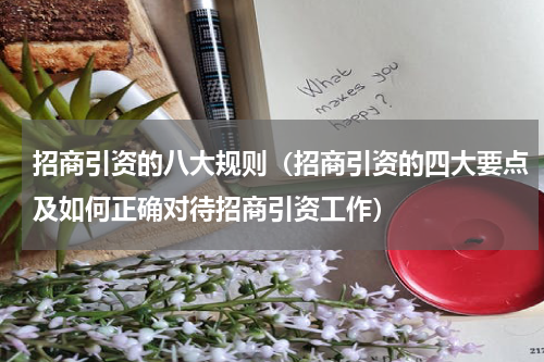 招商引资的八大规则（招商引资的四大要点及如何正确对待招商引资工作）