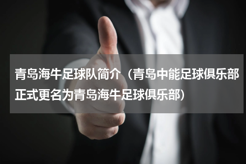 青岛海牛足球队简介（青岛中能足球俱乐部正式更名为青岛海牛足球俱乐部）