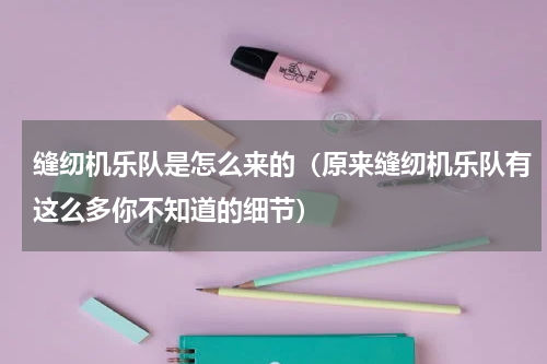 缝纫机乐队是怎么来的（原来缝纫机乐队有这么多你不知道的细节）
