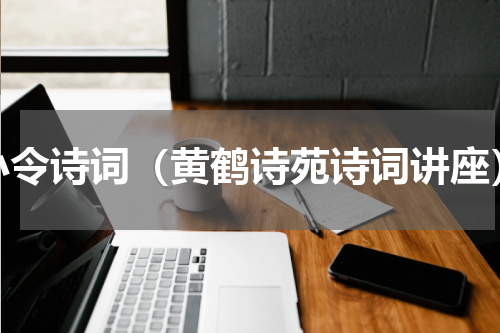 小令诗词（黄鹤诗苑诗词讲座）