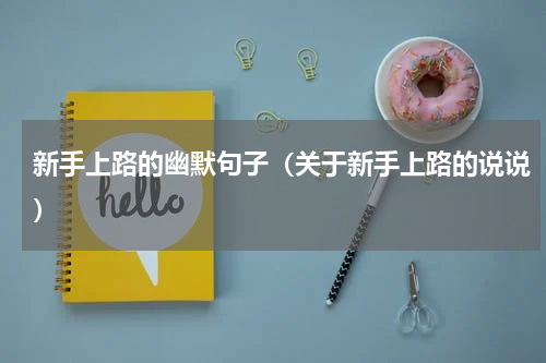 新手上路的幽默句子（关于新手上路的说说）