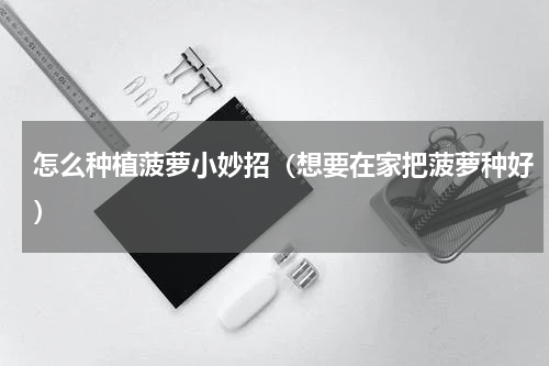 怎么种植菠萝小妙招（想要在家把菠萝种好）