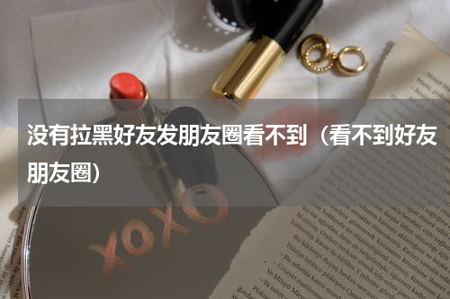 没有拉黑好友发朋友圈看不到（看不到好友朋友圈）
