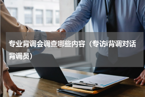 专业背调会调查哪些内容（专访i背调对话背调员）