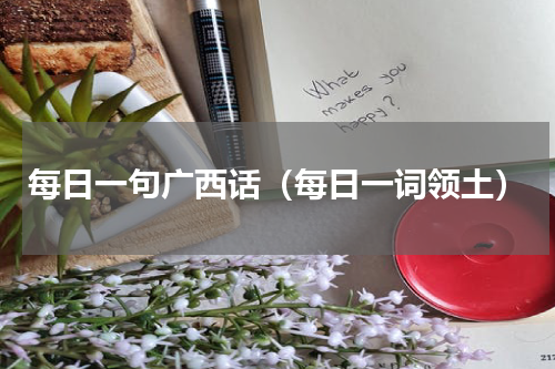 每日一句广西话（每日一词领土）