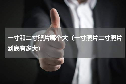 一寸和二寸照片哪个大（一寸照片二寸照片到底有多大）