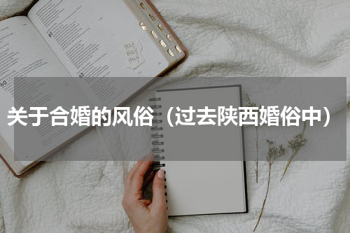 关于合婚的风俗（过去陕西婚俗中）