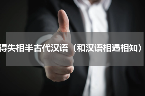 得失相半古代汉语（和汉语相遇相知）