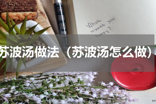 苏波汤做法（苏波汤怎么做）