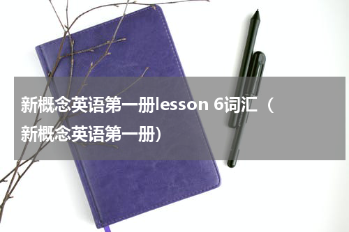 新概念英语第一册lesson 6词汇（新概念英语第一册）