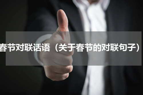 春节对联话语（关于春节的对联句子）