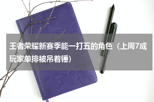 王者荣耀新赛季能一打五的角色（上周7成玩家单排被吊着锤）