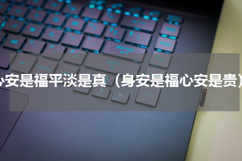 心安是福平淡是真（身安是福心安是贵）