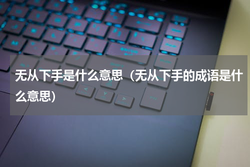 无从下手是什么意思（无从下手的成语是什么意思）