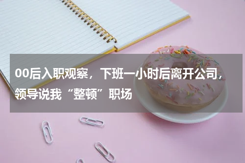 00后入职观察，下班一小时后离开公司，领导说我“整顿”职场