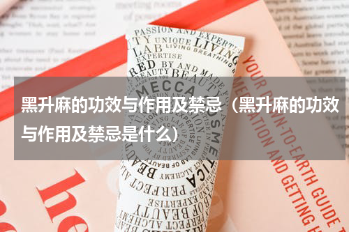 黑升麻的功效与作用及禁忌（黑升麻的功效与作用及禁忌是什么）