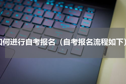 如何进行自考报名（自考报名流程如下）