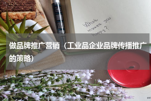 做品牌推广营销（工业品企业品牌传播推广的策略）