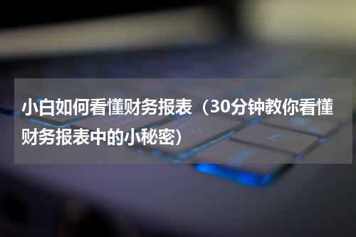 小白如何看懂财务报表（30分钟教你看懂财务报表中的小秘密）