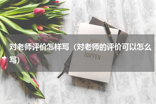 对老师评价怎样写（对老师的评价可以怎么写）