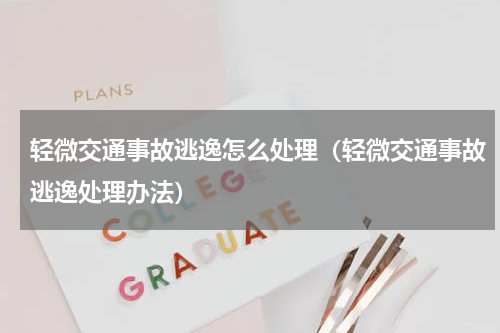 轻微交通事故逃逸怎么处理（轻微交通事故逃逸处理办法）