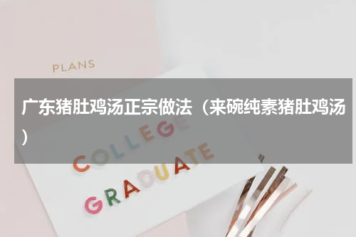 广东猪肚鸡汤正宗做法（来碗纯素猪肚鸡汤）