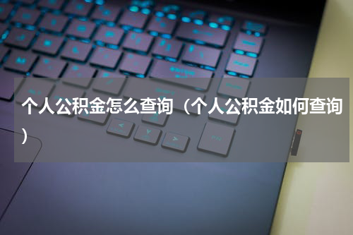 个人公积金怎么查询（个人公积金如何查询）