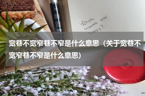 宽巷不宽窄巷不窄是什么意思（关于宽巷不宽窄巷不窄是什么意思）