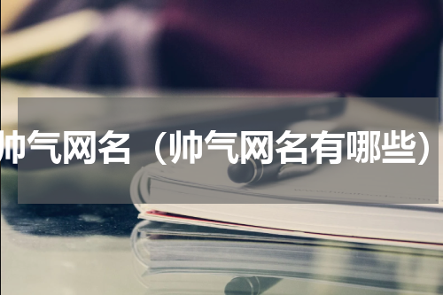 帅气网名（帅气网名有哪些）