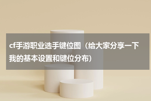 cf手游职业选手键位图（给大家分享一下我的基本设置和键位分布）